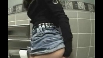 toilet in debbie nailed public Openup pussy with black monster