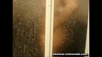 pussy spy playing in sister cute on shower girlfriend Japanese husband let